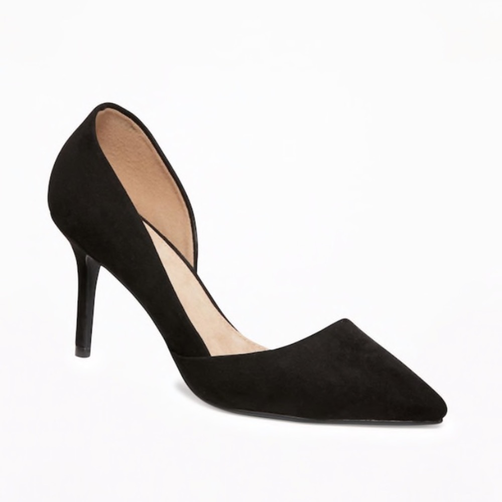 Old navy suede black high heels
